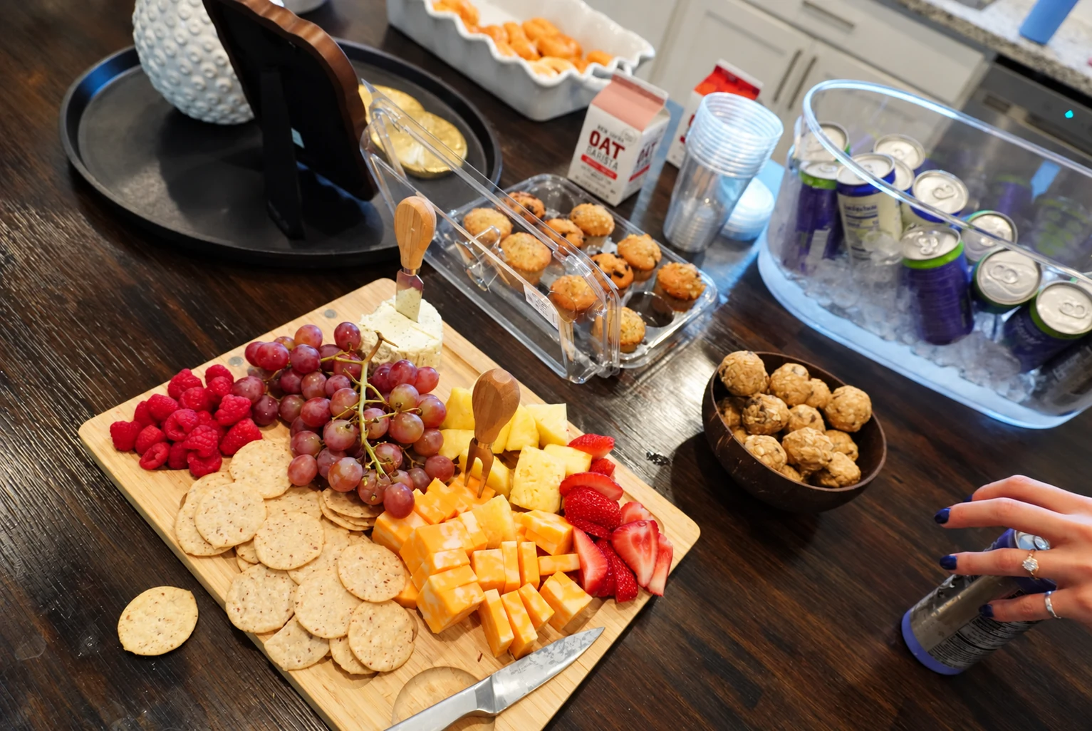 Refreshments for the Sweat Social community